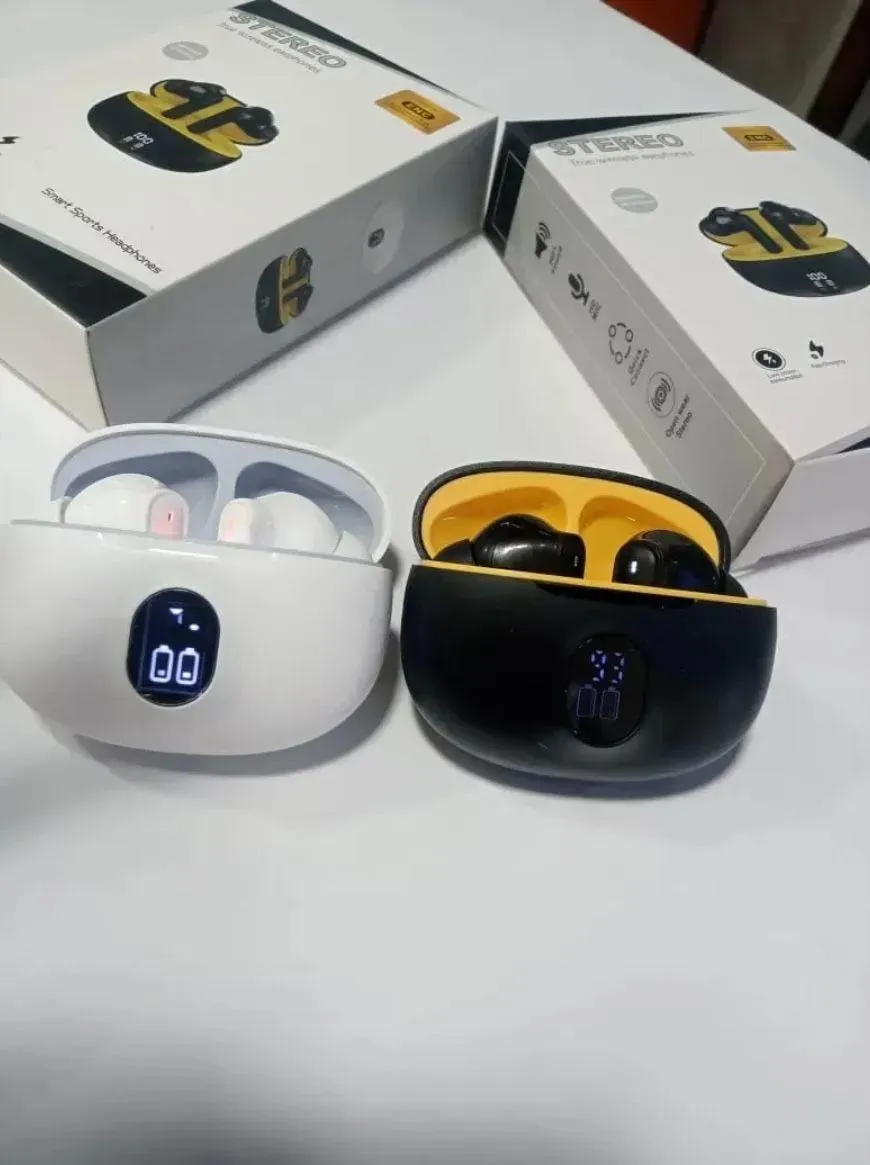 Stereo TWS Earbuds with ANC & Super Bass Black - Image 5