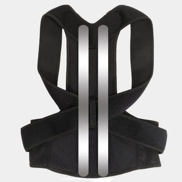 Men Black Posture Corrector Belt for Health & Fitness - Image 2